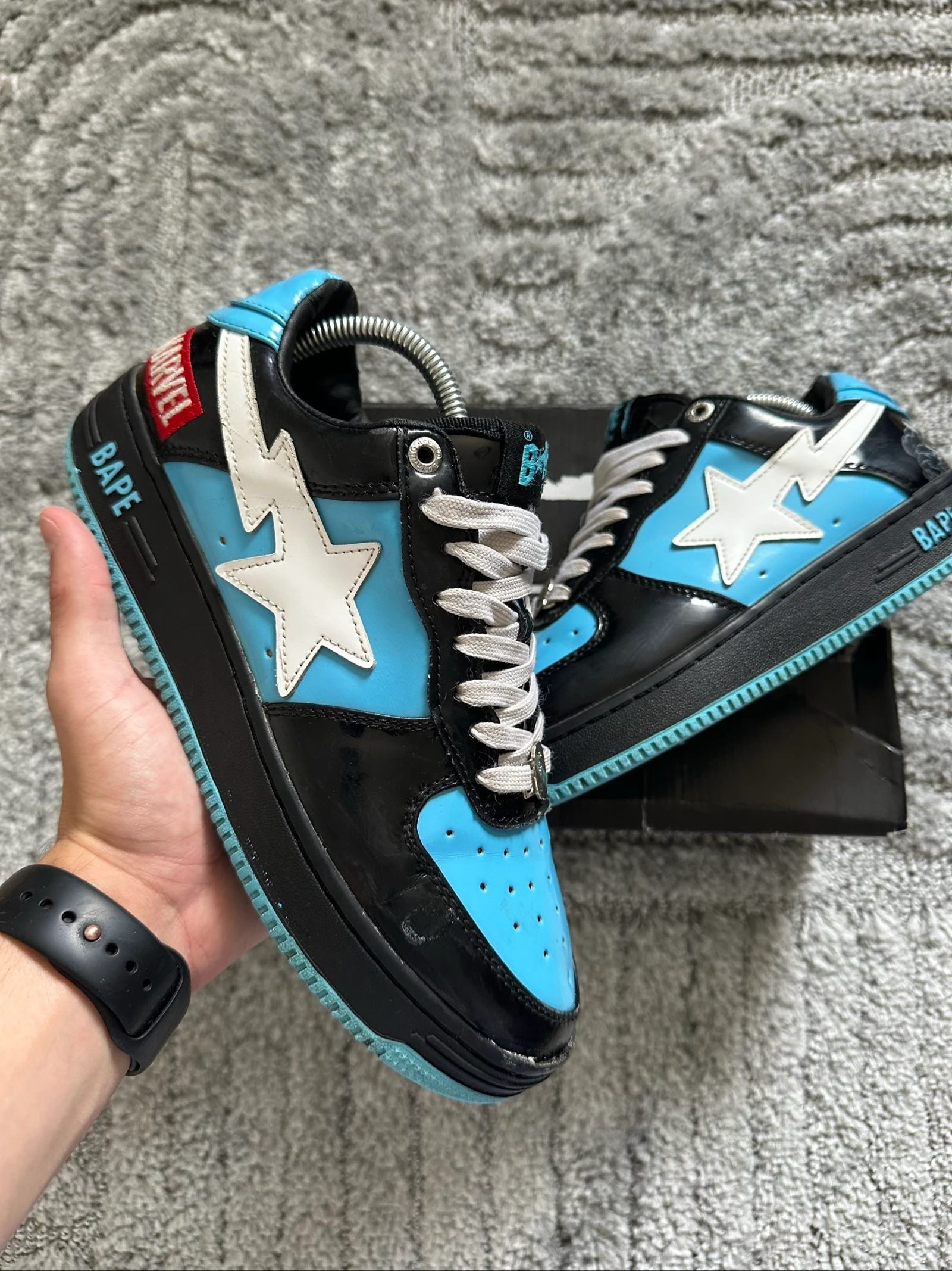 Bape | Bape x Marvel Black & Blue | Taille 40